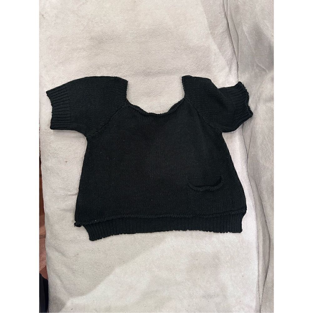 Black sweater with pocket knit brandy Melville one size